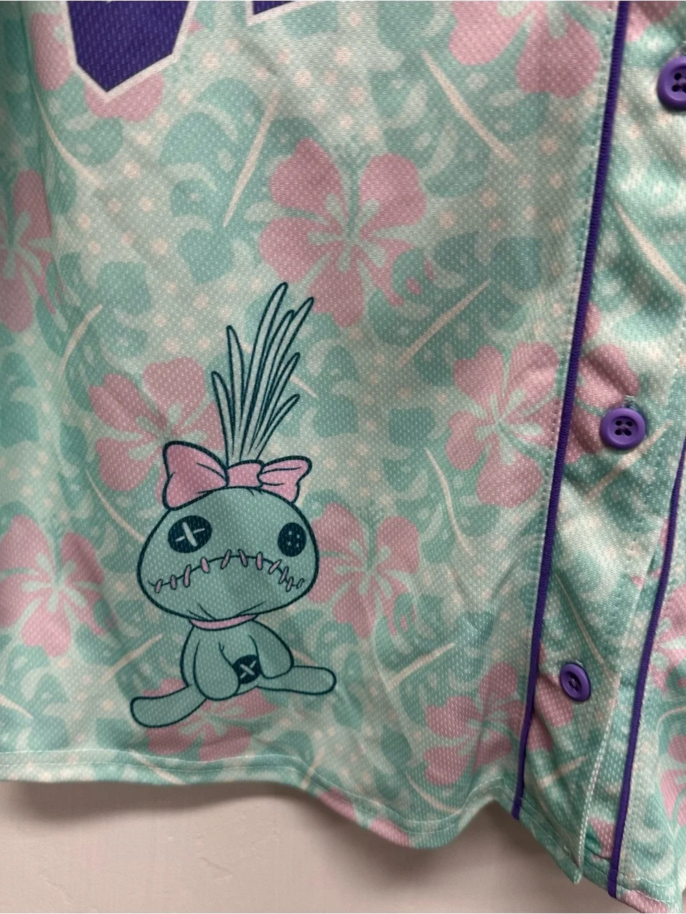 Lilo & Stitch softball jersey shirt kids size 2xl